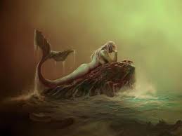 The Origin of Mermaids | Mermaid on rock, Mermaid wallpapers, Mermaid tale